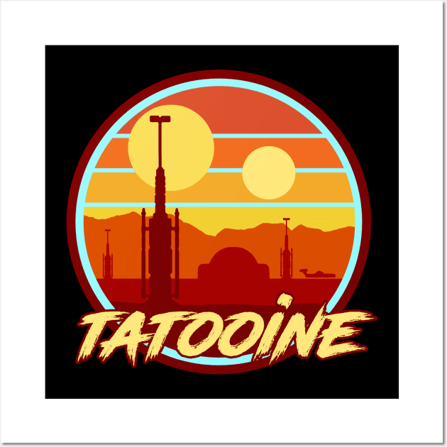 Tatooine Holiday Wall Art by PlatinumBastard